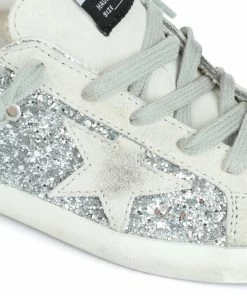 Golden Goose Baskets Bébé Superstar Glitter Argenté Gris -Golden Goose-boutique 012 img 5222223208147 1 scaled