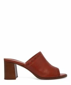 Vanessa Bruno Mules Cuir Rouille