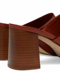 Vanessa Bruno Mules Cuir Rouille -Golden Goose-boutique 01w033593d.1671788251