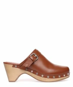 Isabel Marant Sabots Titya Cuir Cognac