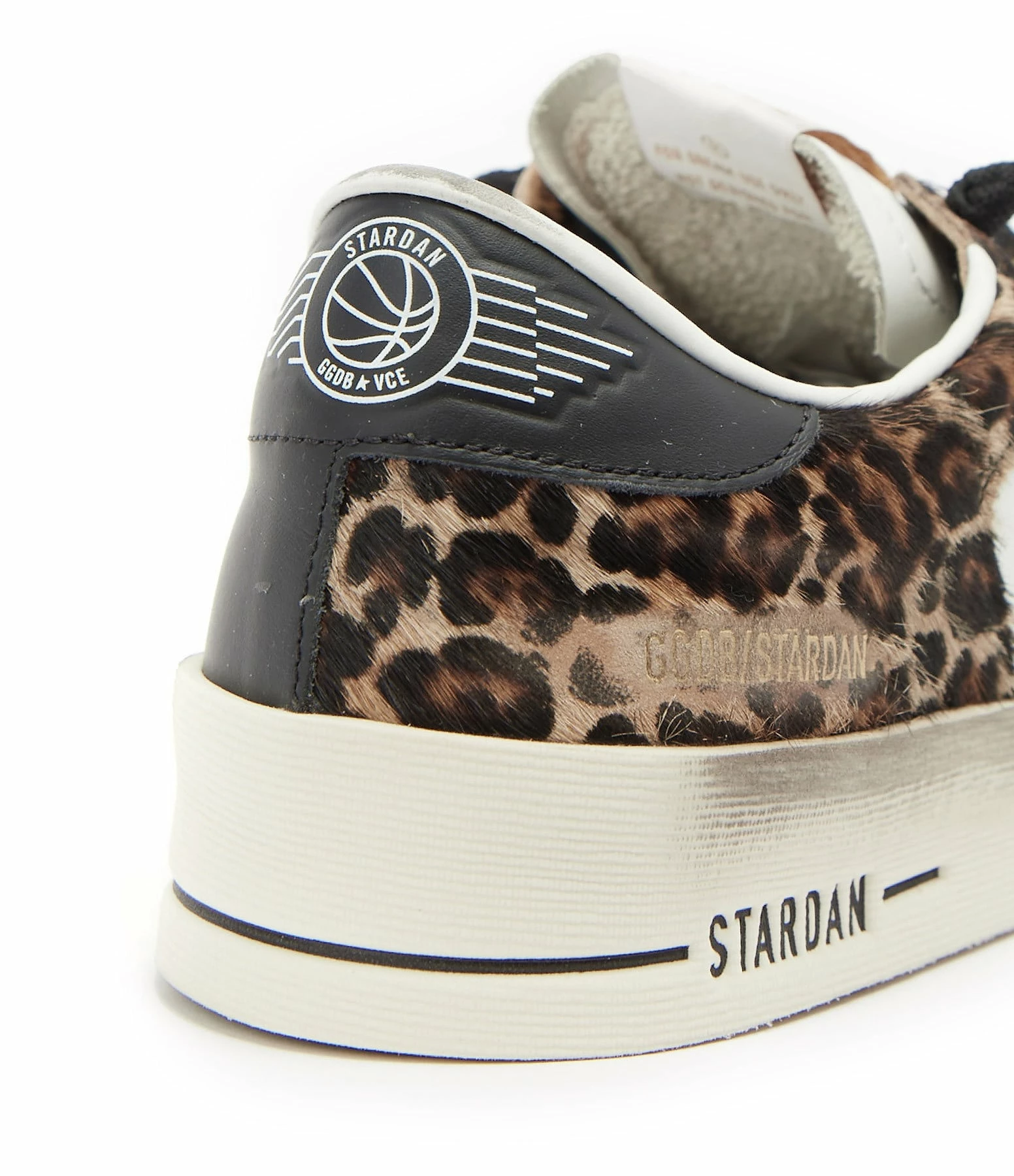 Golden Goose Baskets Stardan Cuir Blanc Léopard 6 Golden Goose Baskets Stardan Cuir Blanc Léopard – Image 4