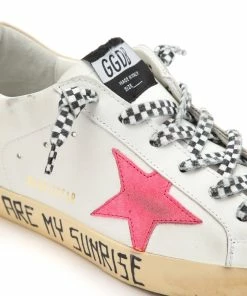 Golden Goose Baskets Superstar Cuir Blanc Rose Fluo -Golden Goose-boutique 042 img 5222223201285