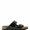 Birkenstock Mules Arizona Cuir Verni Noir, Modèle Étroit -Golden Goose-boutique 1005292 side