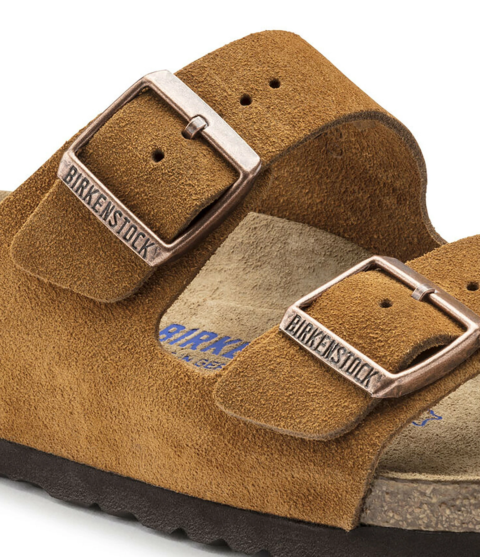 Birkenstock Mules Arizona Cuir Suédé Mink, Modèle Étroit 7 Birkenstock Mules Arizona Cuir Suédé Mink, Modèle Étroit – Image 5