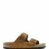 Birkenstock Mules Arizona Cuir Suédé Mink, Modèle Étroit -Golden Goose-boutique 1009527 side
