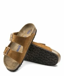 Birkenstock Mules Arizona Cuir Suédé Mink, Modèle Étroit 11 Birkenstock Mules Arizona Cuir Suédé Mink, Modèle Étroit -Golden Goose-boutique 1009527 sole