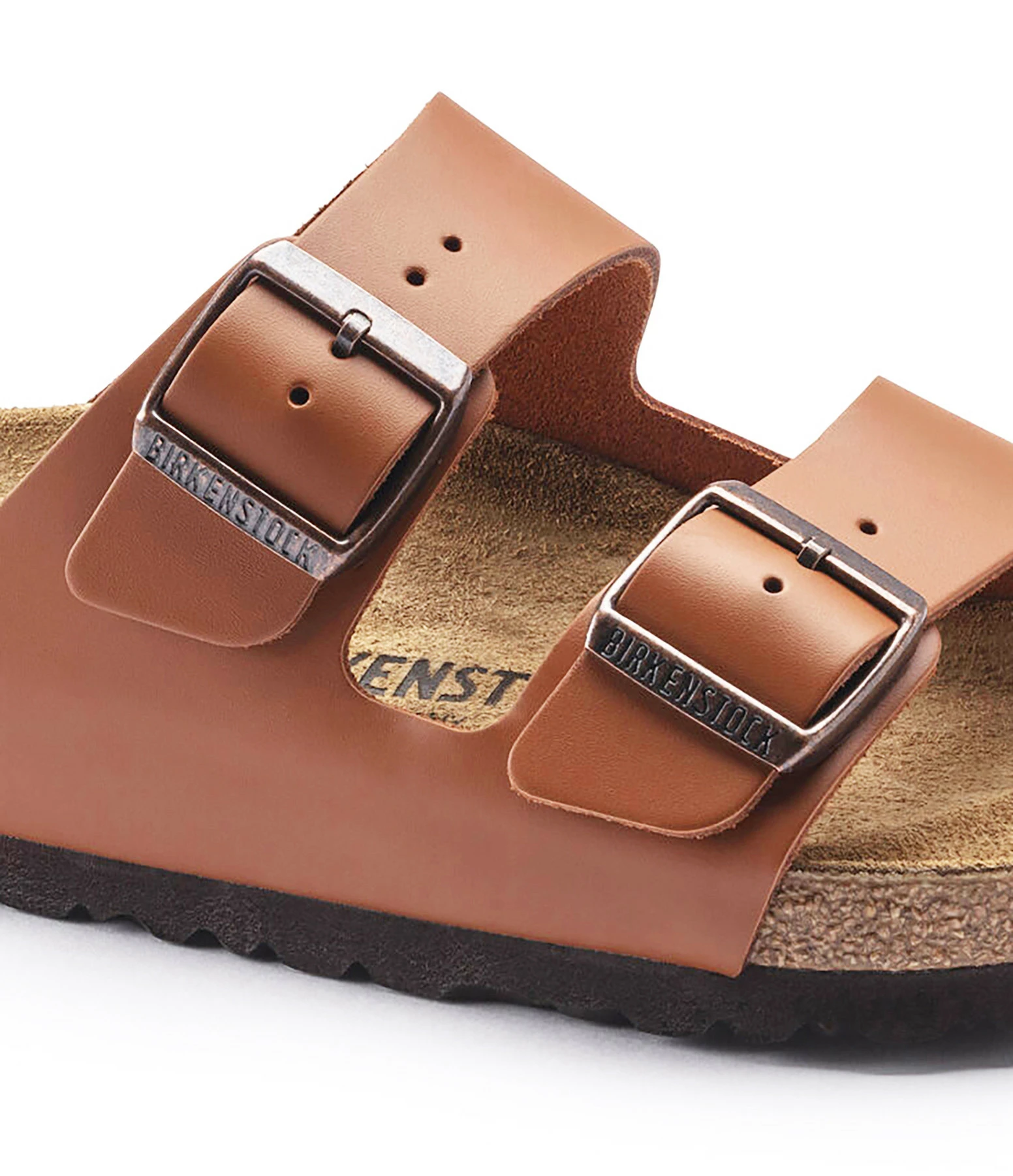 Birkenstock Mules Arizona Cuir Marron Ginger, Modèle Étroit 7 Birkenstock Mules Arizona Cuir Marron Ginger, Modèle Étroit – Image 5