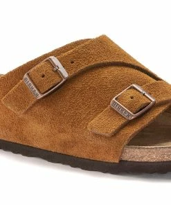 Birkenstock Mules Zürich VL Cuir Suédé Mink -Golden Goose-boutique 1023842 detail 1