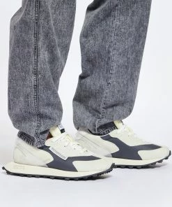 RUN OF Baskets Black Bodrum Genesis Cuir Noir Blanc Cassé -Golden Goose-boutique 103 230207pm