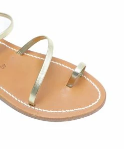 K.jacques Sandales Loki Cuir Lame Platine -Golden Goose-boutique 1076 5222222832817 1 1