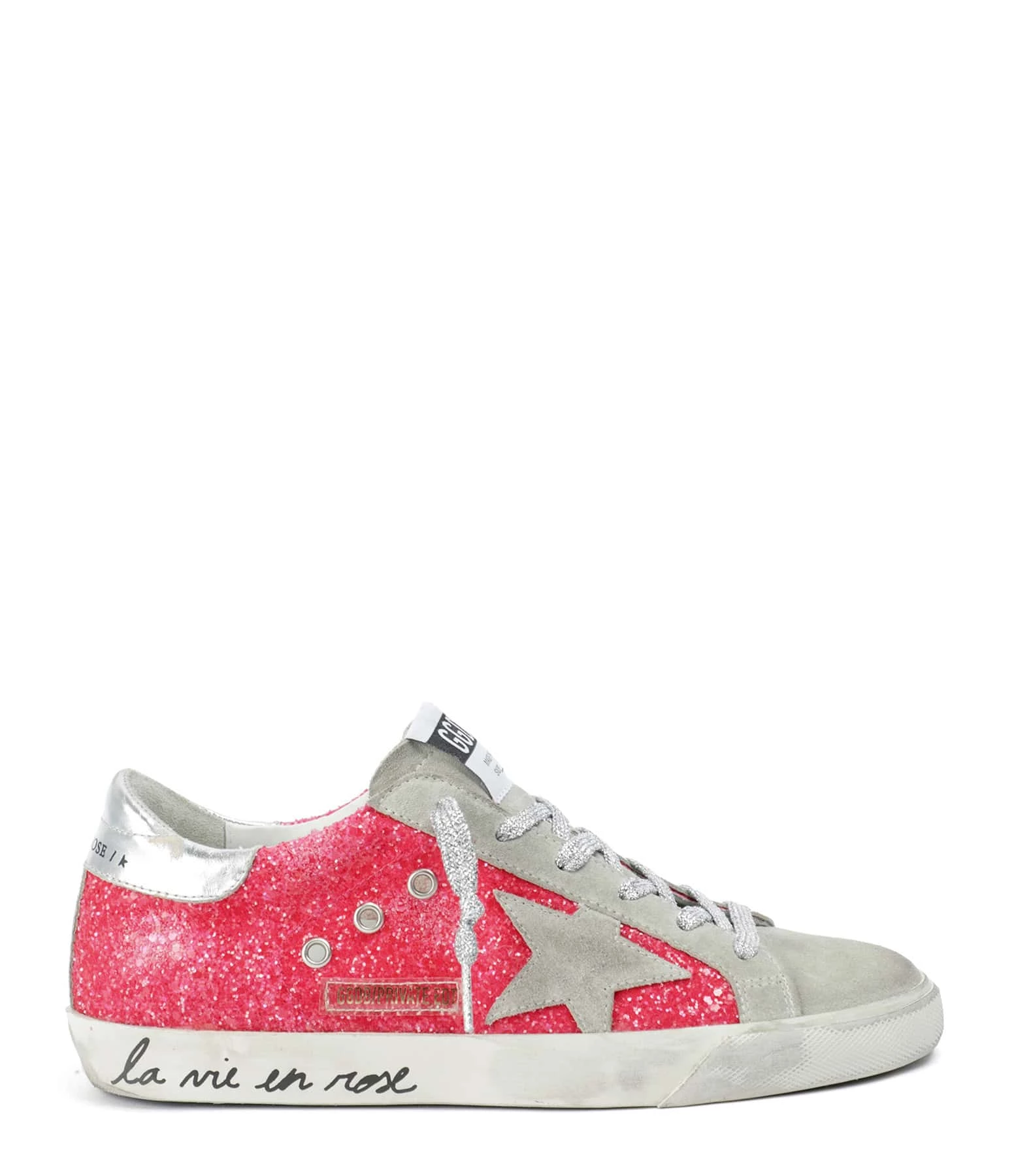 Golden Goose Baskets Superstar Cuir Suédé Glitter Rose, Exclusivité Lulli 3 Golden Goose Baskets Superstar Cuir Suédé Glitter Rose, Exclusivité Lulli