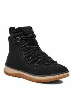 Ugg Bottines Lakesider Heritage Cuir Suédé Noir -Golden Goose-boutique 1121020 blks 2