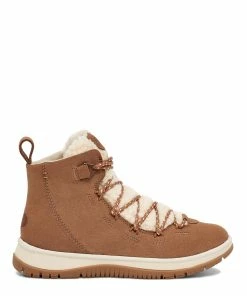 Ugg Bottines Lakesider Heritage Cuir Suédé Chestnut
