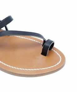 K.jacques Sandales Ellada Cuir Pul Noir -Golden Goose-boutique 1125 5222222833067 2