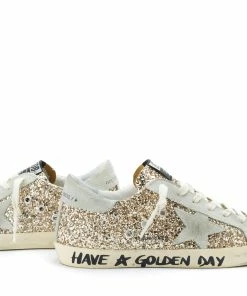 Golden Goose Baskets Superstar Have A Golden Day Glitter Doré, Exclusivité Lulli -Golden Goose-boutique 1218 1