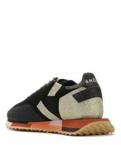 GHOUD VENICE Baskets Rush Low Cuir Suédé Glitter Noir Platine 10 GHOUD VENICE Baskets Rush Low Cuir Suédé Glitter Noir Platine -Golden Goose-boutique 126 5222223241861 1