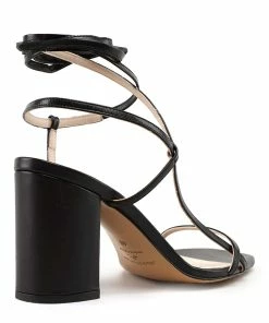 JEANNE VOULAND Sandales Saul Bloc Cuir Mat Noir -Golden Goose-boutique 1857 jvsaulblack 1