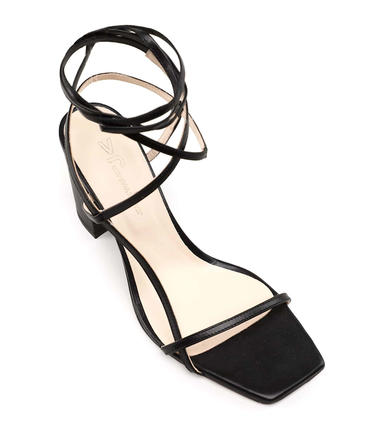 JEANNE VOULAND Sandales Saul Bloc Cuir Mat Noir 5 JEANNE VOULAND Sandales Saul Bloc Cuir Mat Noir – Image 3