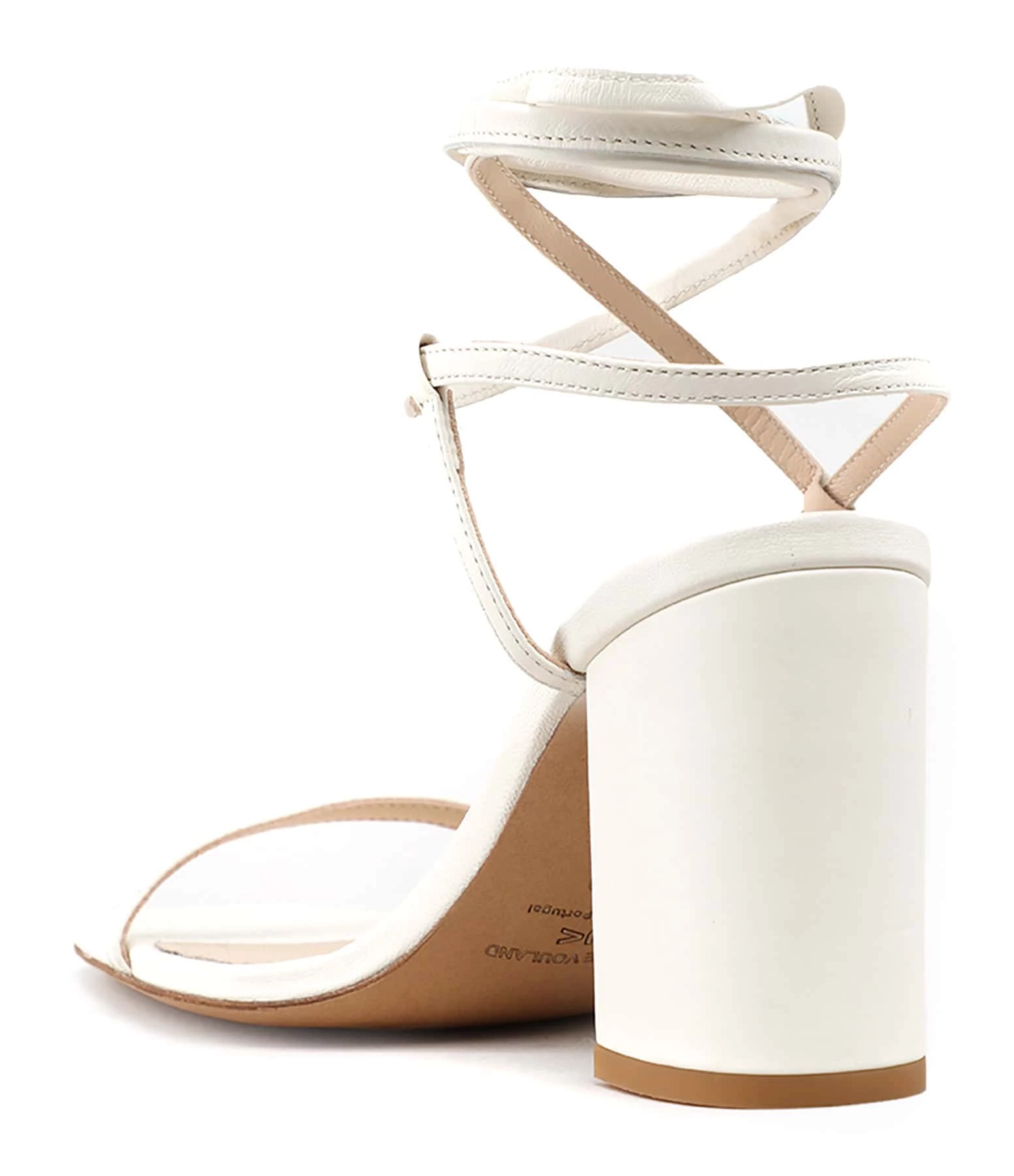 JEANNE VOULAND Sandales Saul Bloc Cuir Mat Blanc 4 JEANNE VOULAND Sandales Saul Bloc Cuir Mat Blanc – Image 2