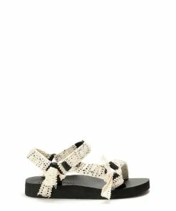 ARIZONA LOVE Sandales Enfant Trekky Crochet Écru