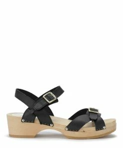 Sabot Youyou Sabots Yvy Bois Cuir Noir