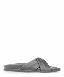 Ancient Greek Sandals Mules Whitney Satin Noir