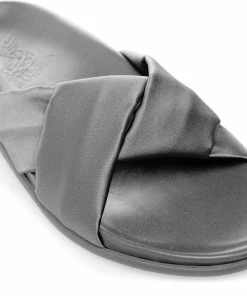 Ancient Greek Sandals Mules Whitney Satin Noir -Golden Goose-boutique 236 5207188790746blakc