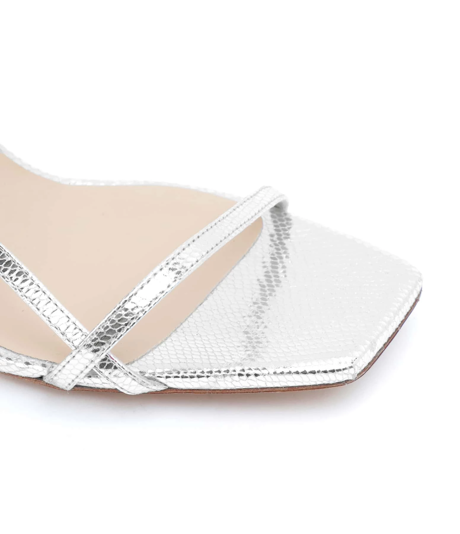 JEANNE VOULAND Sandales Sublim Double Cuir Texturé Argenté 8 JEANNE VOULAND Sandales Sublim Double Cuir Texturé Argenté – Image 6