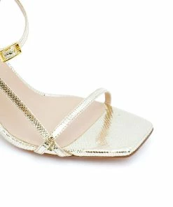 JEANNE VOULAND Sandales Sublim Cuir Texturé Doré -Golden Goose-boutique 245 jvsublimdor 2