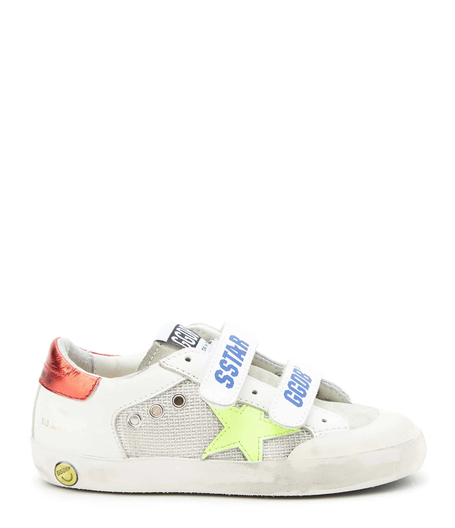 Golden Goose Baskets Enfant Old School Cuir Blanc Rouge 3 Golden Goose Baskets Enfant Old School Cuir Blanc Rouge