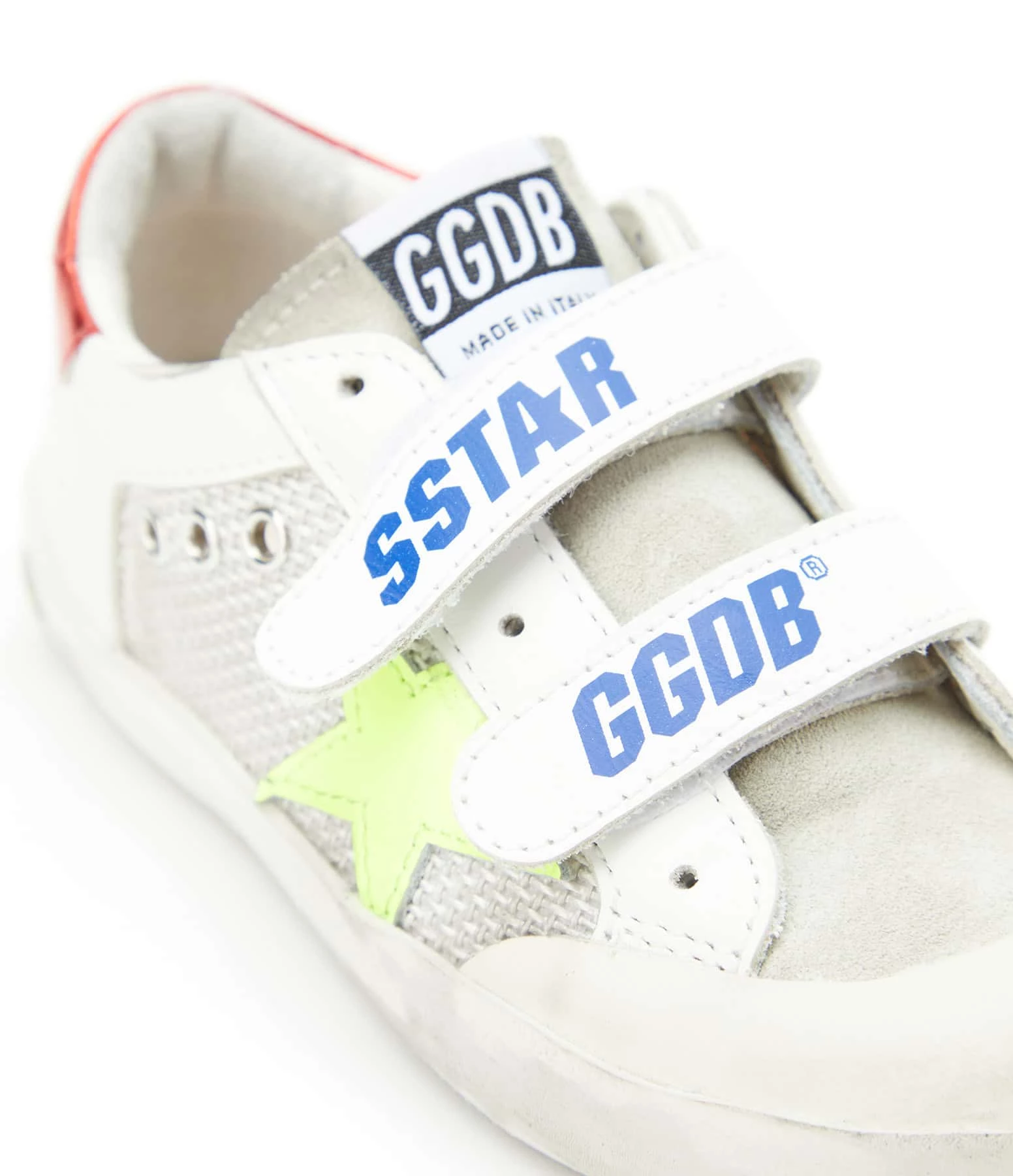 Golden Goose Baskets Enfant Old School Cuir Blanc Rouge 6 Golden Goose Baskets Enfant Old School Cuir Blanc Rouge – Image 4