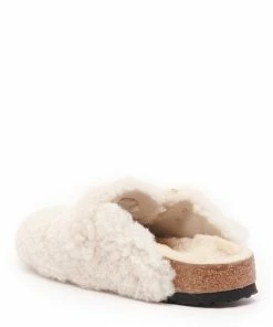 Birkenstock Sabots Boston Fourrure Teddy Eggshell 10 Birkenstock Sabots Boston Fourrure Teddy Eggshell -Golden Goose-boutique 305 5222223318426 1