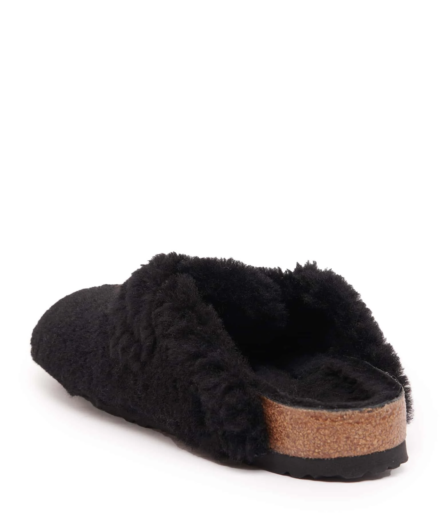 Birkenstock Sabots Boston Fourrure Teddy Noir 5 Birkenstock Sabots Boston Fourrure Teddy Noir – Image 3
