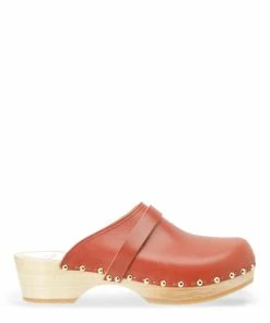 Sabot Youyou Sabots Yren Rock Bois Cuir Brique