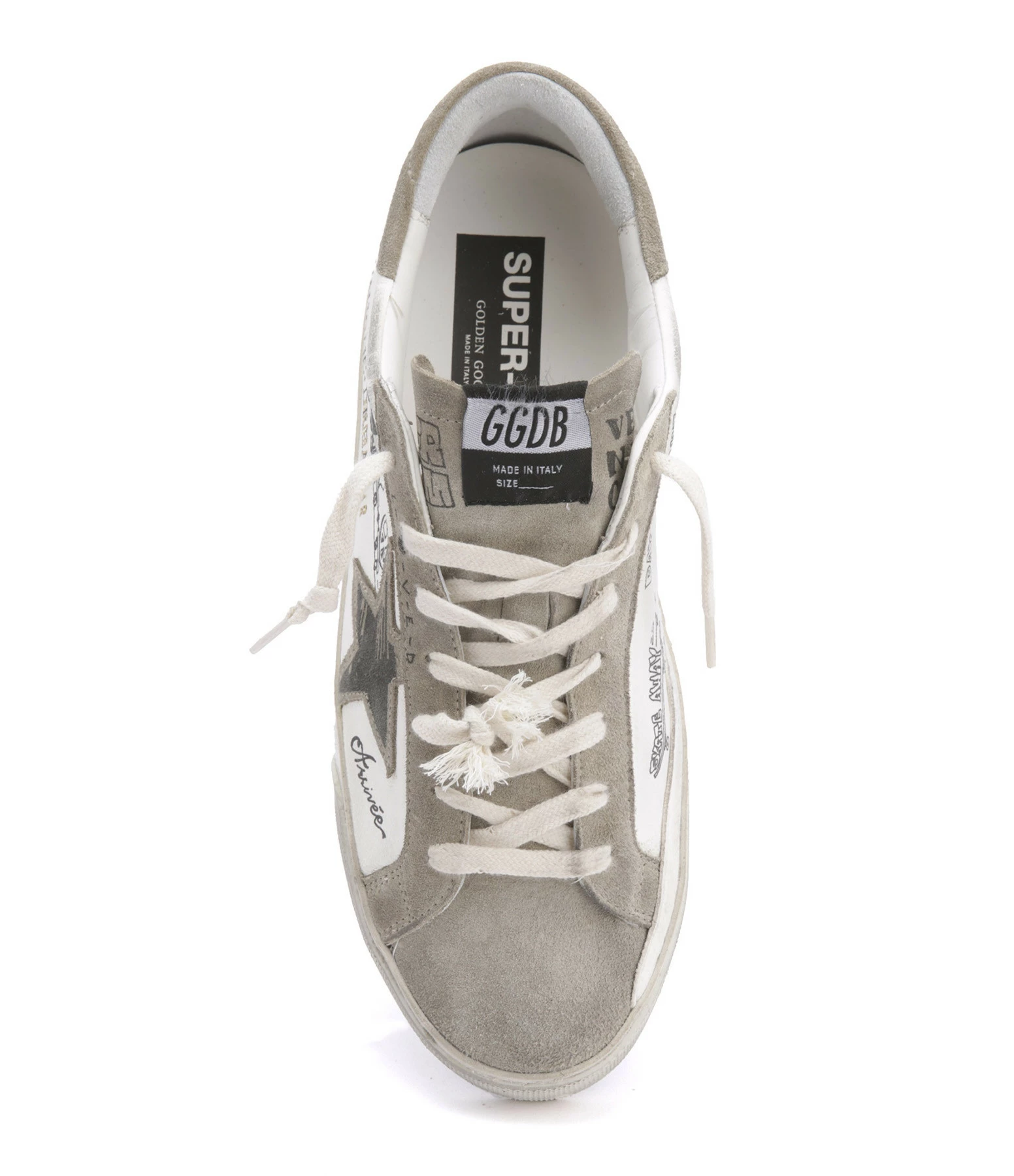 Golden Goose Baskets Homme Superstar Sérigraphié Cuir Blanc Taupe 4 Golden Goose Baskets Homme Superstar Sérigraphié Cuir Blanc Taupe – Image 2