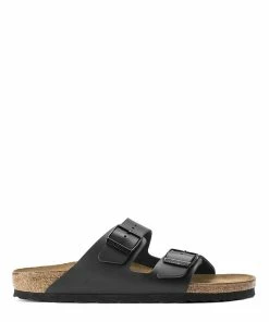 Birkenstock Mules Arizona Cuir Noir, Modèle Étroit