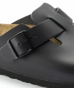 Birkenstock Sabots Boston Cuir Noir, Modèle Étroit -Golden Goose-boutique 60193 detail 1