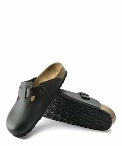 Birkenstock Sabots Boston Cuir Noir, Modèle Étroit -Golden Goose-boutique 60193 sole