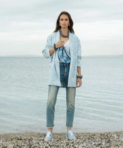 GHOUD VENICE Baskets Rush Low Mesh Bleu Blanc -Golden Goose-boutique 6x2a9632 fp 1