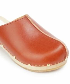 Sabot Youyou Sabots Yssa Bois Cuir Caramel -Golden Goose-boutique 753 5222223079648 1