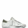 Golden Goose Baskets Homme Superstar Cuir Blanc Kaki