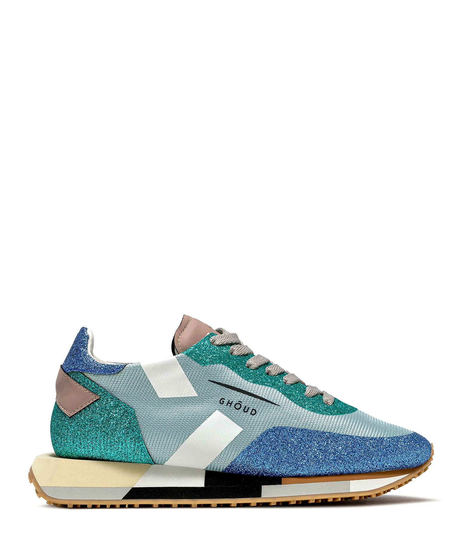 GHOUD VENICE Baskets Running Cuir Multi Rush Bleu Sky 3 GHOUD VENICE Baskets Running Cuir Multi Rush Bleu Sky