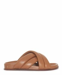 ANINE BING Mules Lizzie Cuir Cognac