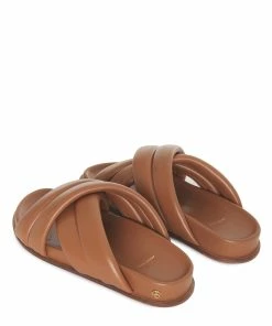 ANINE BING Mules Lizzie Cuir Cognac -Golden Goose-boutique ab lizzie slides cognaca 14 4028 230 3