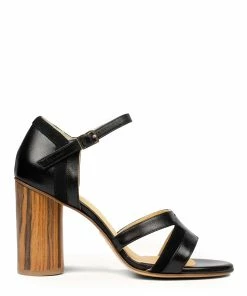 Atelier Content Sandales Wanita Cuir Noir