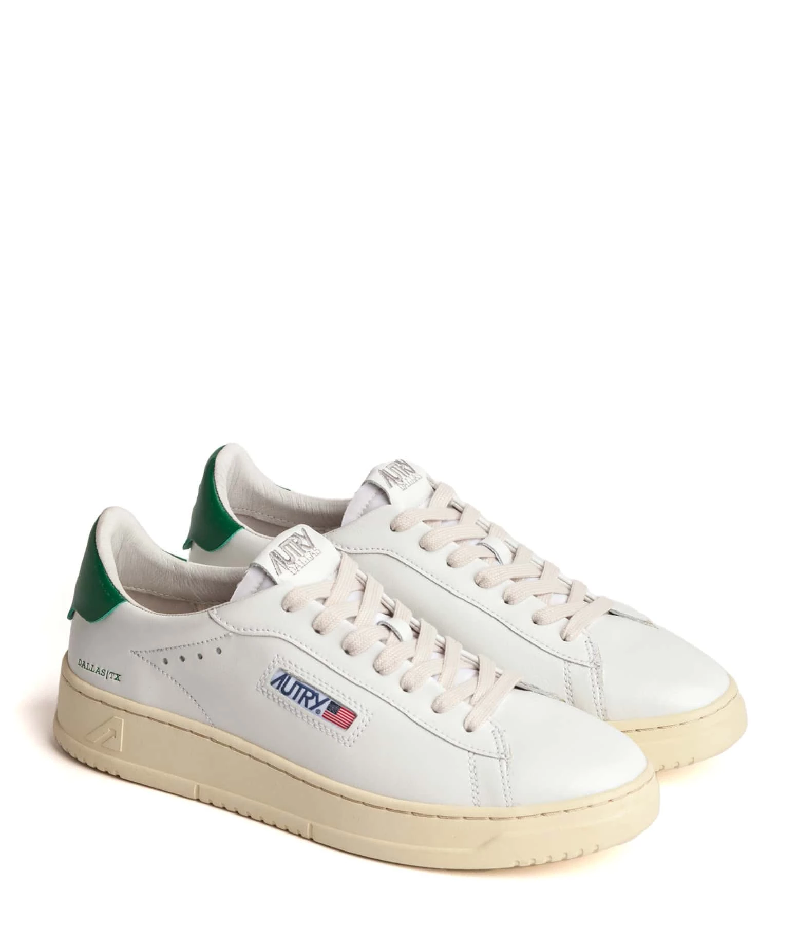 AUTRY Baskets Dallas Low Cuir Blanc 5 AUTRY Baskets Dallas Low Cuir Blanc – Image 3