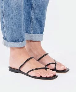 Aeyde Sandales Mina Cuir Noir -Golden Goose-boutique aeyde look20220524 289