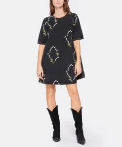 Aeyde Bottines Santiag Ariel Cuir Suédé Noir -Golden Goose-boutique aeyde look20221007 310