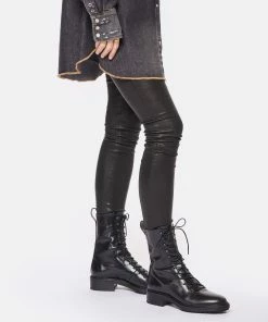 Aeyde Bottines Isabel Cuir Noir -Golden Goose-boutique aeyde look20221011 105