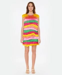 Aeyde Sandales à Talons Barbara Cuir Crème -Golden Goose-boutique aeyde look20230110 123